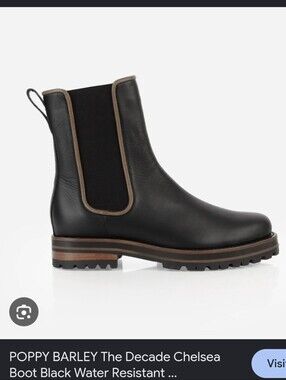 Poppy Barley The Decade Boot Chelsea Black 7.5 *damaged*